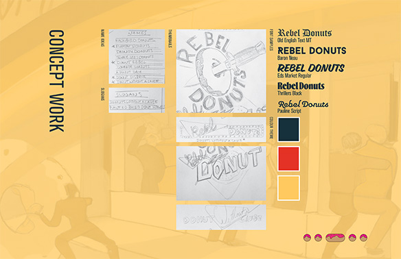 Packaging Concept Art for Donut Packaging